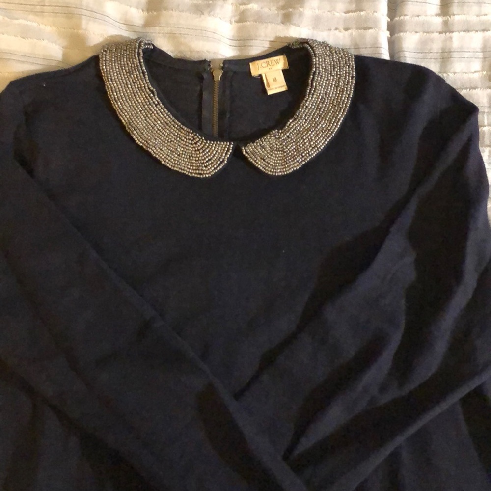 J.crew | Long sleeve Peter Pan collar top